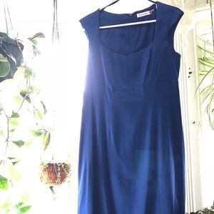 calvin klein satin sheath wiggle dress